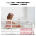 KINGSTON SLUMBER 2in1 King Single Metal Bunk Bed Frame, with Modular Design, Matte White - Image 5