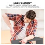 KINGSTON SLUMBER Single Bunk Bed Frame, Solid Pine 2-in-1 Modular Design, Converts to 2 Single Beds, For Kids, Grey - Image 9