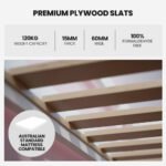 Kingston Slumber Wooden Single Sofa Bed Frame with Storage Drawers - White - Image 4