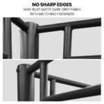 Kingston Slumber Metal Single over Double Bunk Bed Frame, Dark Matte Grey - Image 4