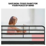 Kingston Slumber Metal Single over Double Bunk Bed Frame, Dark Matte Grey - Image 6