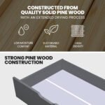 Kingston Slumber Trundle Storage Under Bunk Bed Drawers, 2 Pieces, Grey - Image 3