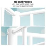 KINGSTON SLUMBER 2in1 Single Metal Bunk Bed Frame, with Modular Design, Matte White - Image 4