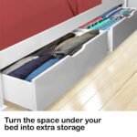 Kingston Slumber Trundle Under Bed Storage Drawers, 2 Pieces, White - Image 6