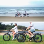 VALK Electric Fat Tyre Cruiser Bike, eBike with Throttle, Tektro Hydraulic Brakes, Blue - Image 4