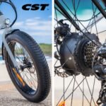 VALK Electric Fat Tyre Cruiser Bike, eBike with Throttle, Tektro Hydraulic Brakes, Blue - Image 6