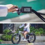 VALK Electric Fat Tyre Cruiser Bike, eBike with Throttle, Tektro Hydraulic Brakes, Blue - Image 7