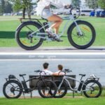 VALK Electric Fat Tyre Cruiser Bike, eBike with Throttle, Tektro Hydraulic Brakes, Blue - Image 9