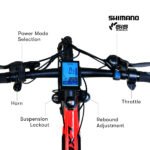 2023 Valk MX7 Electric Bike Medium frame Mountain ebike, Black and Red - Image 4