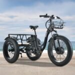 VALK Electric Fat Tyre Tricycle, 500W, Throttle, Hydraulic Disc Brakes, Alloy Frame, Suspension, Black - Image 3