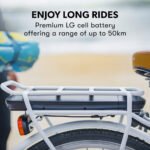 Valk Laneway 5 Vintage Electric Bike, Torque Sensor equipped eBike, Medium, White - Image 9