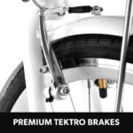 Valk Laneway 5 Vintage Electric Bike, Torque Sensor equipped eBike, Medium, White - Image 10