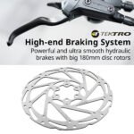 VALK Electric Fat Tyre Cruiser Bike, Step-Through eBike with Throttle, Tektro Hydraulic Brakes, White - Image 11