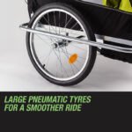 Tag-along Kids Bike Trailer Bicycle Pram Stroller Children Jogger Yellow - Image 7