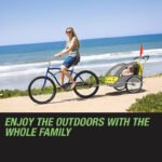 Tag-along Kids Bike Trailer Bicycle Pram Stroller Children Jogger Yellow - Image 9