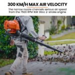 MTM 30CC Backpack Petrol Leaf Blower 2 Stroke Commercial Garden Yard Outdoor - Image 2