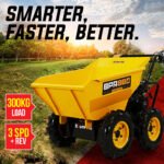 Baumr-AG Power Wheelbarrow Motorized Mini Petrol Powered Wheel Barrow Self Dump - Image 2