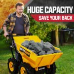 Baumr-AG Power Wheelbarrow Motorized Mini Petrol Powered Wheel Barrow Self Dump - Image 3