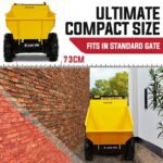 Baumr-AG Power Wheelbarrow Motorized Mini Petrol Powered Wheel Barrow Self Dump - Image 6