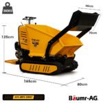 BAUMR-AG 10HP Wheelbarrow Dumper Motorised Ride On Wheel Borrow, 306CC Petrol Engine 500kg Capacity - Image 6