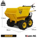 Baumr-AG 6 Wheel Motorised Wheelbarrow Dumper, Briggs & Stratton CR950 Petrol Engine, 500kg Capacity - Image 6