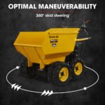 Baumr-AG 6 Wheel Motorised Wheelbarrow Dumper, Briggs & Stratton CR950 Petrol Engine, 500kg Capacity - Image 7
