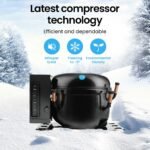 GECKO 70L Portable Bar Fridge and Freezer 12V/24V for Camping, Caravans, Silver - Image 5