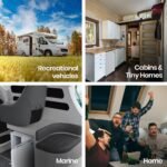 GECKO 70L Portable Bar Fridge and Freezer 12V/24V for Camping, Caravans, Silver - Image 10