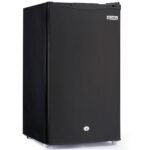 GECKO 95L Portable Upright Fridge and Freezer, 12V/24V for Camping, Caravans, Black