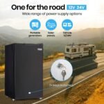 GECKO 95L Portable Upright Fridge and Freezer, 12V/24V for Camping, Caravans, Black - Image 5