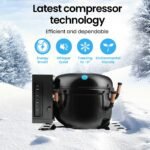 GECKO 95L Portable Upright Fridge and Freezer, 12V/24V for Camping, Caravans, Black - Image 6