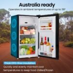 GECKO 95L Portable Upright Fridge and Freezer, 12V/24V for Camping, Caravans, Black - Image 8