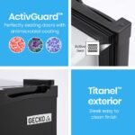 GECKO 95L Portable Upright Fridge and Freezer, 12V/24V for Camping, Caravans, Black - Image 9