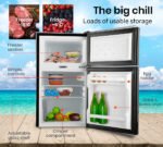 GECKO 95L Portable Upright Fridge, 12V/24V for Motorhome, Caravan, Black - Image 6