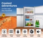 GECKO 95L Portable Upright Fridge, 12V/24V for Motorhome, Caravan, Silver - Image 5