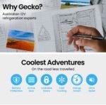 GECKO 95L Portable Upright Fridge, 12V/24V for Motorhome, Caravan, Silver - Image 6