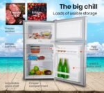 GECKO 95L Portable Upright Fridge, 12V/24V for Motorhome, Caravan, Silver - Image 8