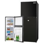 GECKO 125L Portable Upright Fridge, 12V/24V for Motorhome, Caravan, Black