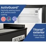 GECKO 125L Portable Upright Fridge, 12V/24V for Motorhome, Caravan, Silver - Image 8