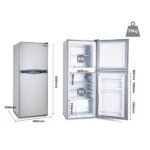 GECKO 125L Portable Upright Fridge, 12V/24V for Motorhome, Caravan, Silver - Image 10