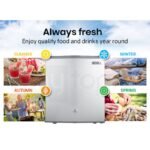 GECKO 57L Portable Camping Bar Fridge with Freezer 12V/24V, Silver - Image 3