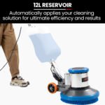 Auch 17" Commercial Orbital Scrubber & Polisher, Hard Floor Buffer, Carpet Cleaner, 12L Solution Tank, 2 Brushes - Image 7