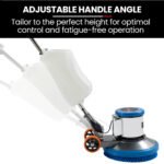 Auch 17" Commercial Orbital Scrubber & Polisher, Hard Floor Buffer, Carpet Cleaner, 12L Solution Tank, 2 Brushes - Image 9