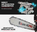 Baumr-AG 38CC Petrol Commercial Chainsaw 16 Bar E-Start 3.2 HP Chain Saw - Image 8