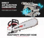 Baumr-AG 52CC Petrol Commercial Chainsaw 20 Bar E-Start Chain Saw - Image 8