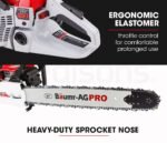 BAUMR-AG Petrol Commercial Chainsaw 24 Bar E-Start Chain Saw Top Handle Pruning - Image 8