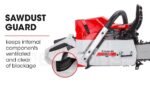 BAUMR-AG Petrol Commercial Chainsaw 24 Bar E-Start Chain Saw Top Handle Pruning - Image 13