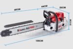 BAUMR-AG Petrol Commercial Chainsaw 24 Bar E-Start Chain Saw Top Handle Pruning - Image 16