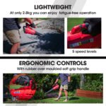 BAUMR-AG 20V Cordless Line Trimmer Electric Whipper Snipper & Leaf Blower Combo Kit Battery Charger - Image 7