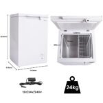 GECKO 100L Portable Chest Freezer, 12V/24V/240V for Motorhome and Caravan, White - Image 12